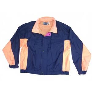 Vintage Pacific Trail Activewear Men's XL Colorblock Windbreaker Jacket